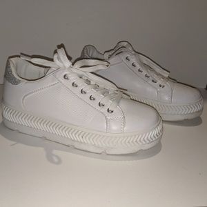 Platform Glitter Sneakers